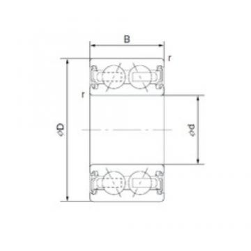 30 mm x 47 mm x 12 mm  NSK 30BD4712T12DDUCG21 Rolamentos de esferas de contacto angular