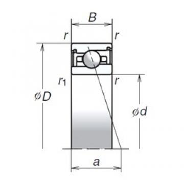 100 mm x 140 mm x 24 mm  NSK 100BNR29SV1V Rolamentos de esferas de contacto angular