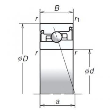 35 mm x 62 mm x 17 mm  NSK 35BER20XV1V Rolamentos de esferas de contacto angular