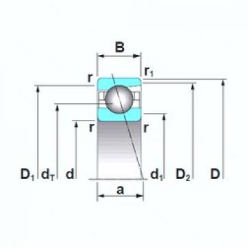 110 mm x 150 mm x 20 mm  NSK 7922A5TRSU Rolamentos de esferas de contacto angular