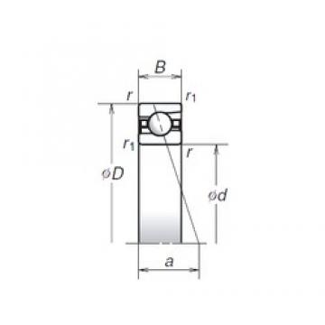 130 mm x 180 mm x 24 mm  NSK 130BER19H Rolamentos de esferas de contacto angular