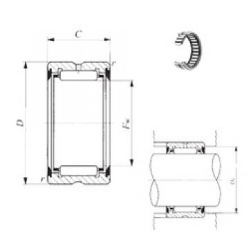 IKO BR 303920 UU Rolamentos de agulha