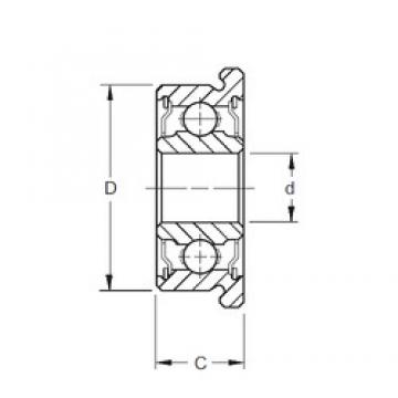 3,175 mm x 12,7 mm x 4,366 mm  ZEN SFR2A-2RS Rolamentos de esferas profundas