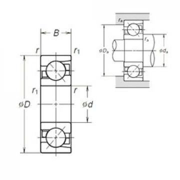 15 mm x 35 mm x 11 mm  NSK 7202BEA Rolamentos de esferas de contacto angular