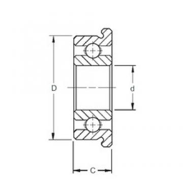 2,5 mm x 7 mm x 2,5 mm  ZEN F692X Rolamentos de esferas profundas