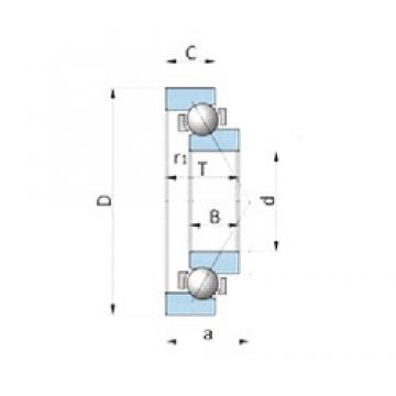 NSK BA210-10 Rolamentos de esferas de contacto angular