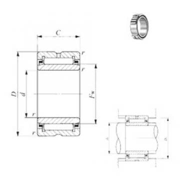 170 mm x 215 mm x 45 mm  IKO NA 4834 Rolamentos de agulha