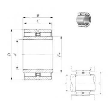 38,1 mm x 61,912 mm x 32 mm  IKO GBRI 243920 Rolamentos de agulha