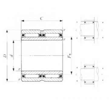 70 mm x 100 mm x 60 mm  IKO NAFW 7010060 Rolamentos de agulha