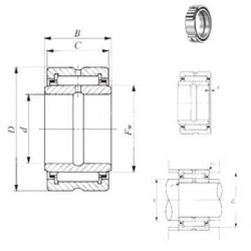 63,5 mm x 95,25 mm x 38,35 mm  IKO BRI 406024 Rolamentos de agulha