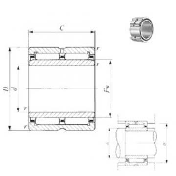 40 mm x 62 mm x 40 mm  IKO NA 6908 Rolamentos de agulha