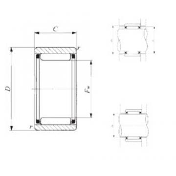 IKO RNAF 304017 Rolamentos de agulha