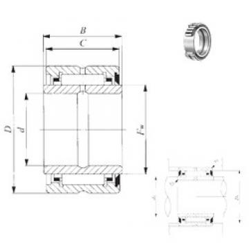 69,85 mm x 107,95 mm x 44,7 mm  IKO BRI 446828 U Rolamentos de agulha