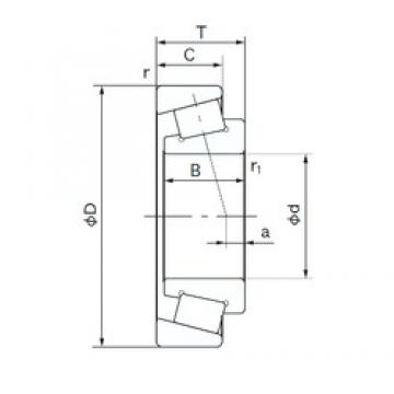 195 mm x 280 mm x 60 mm  NACHI QT26 Rolamentos de rolos gravados