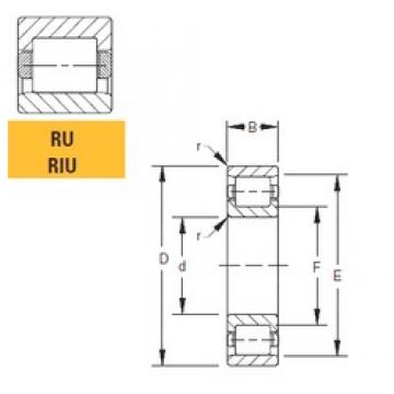 120 mm x 180 mm x 46 mm  Timken 120RU30 Rolamentos cilíndricos