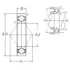 110 mm x 240 mm x 50 mm  NSK QJ 322 Rolamentos de esferas de contacto angular