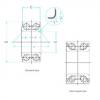 38,1 mm x 68 mm x 37 mm  NSK DAC2001 Rolamentos de esferas de contacto angular #2 small image