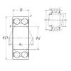 35 mm x 80 mm x 34,9 mm  NSK 5307 Rolamentos de esferas de contacto angular