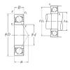 105 mm x 225 mm x 49 mm  NSK 7321 B Rolamentos de esferas de contacto angular