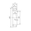 22.000 mm x 45.975 mm x 16.637 mm  NACHI H-LM12749/H-LM12711 Rolamentos de rolos gravados