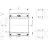 70 mm x 100 mm x 60 mm  IKO NAFW 7010060 Rolamentos de agulha