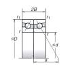 100 mm x 150 mm x 22,5 mm  NSK 100BTR10S Rolamentos de esferas de contacto angular