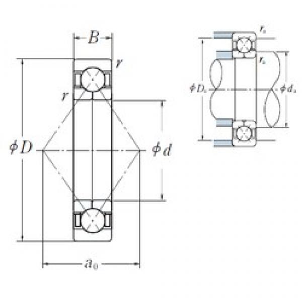 110 mm x 240 mm x 50 mm  NSK QJ 322 Rolamentos de esferas de contacto angular #2 image