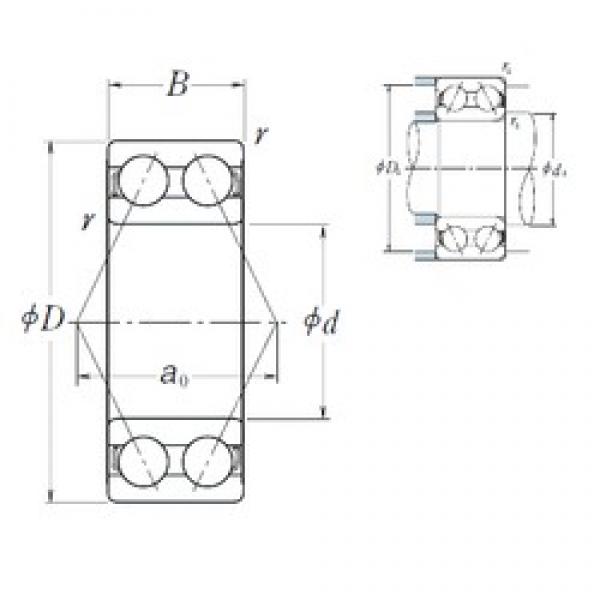 15 mm x 42 mm x 19 mm  NSK 5302 Rolamentos de esferas de contacto angular #2 image