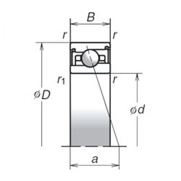 100 mm x 140 mm x 24 mm  NSK 100BNR29SV1V Rolamentos de esferas de contacto angular #2 image