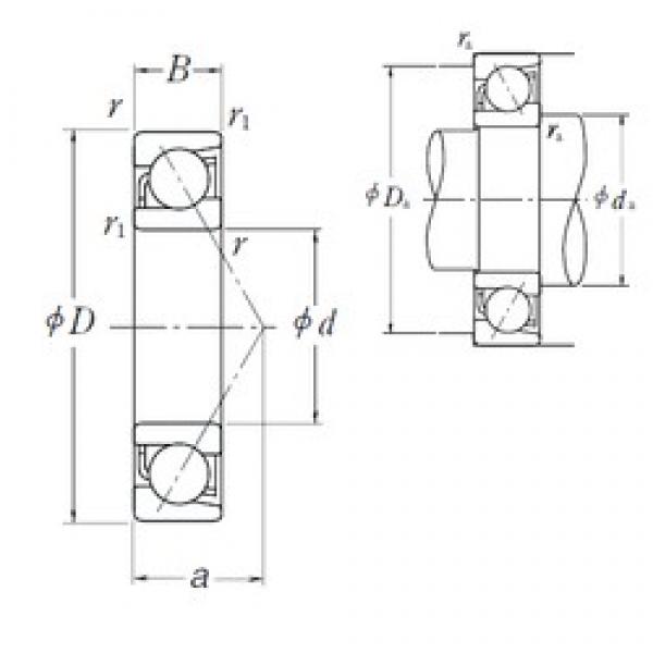 130 mm x 180 mm x 24 mm  NSK 7926 A5 Rolamentos de esferas de contacto angular #2 image