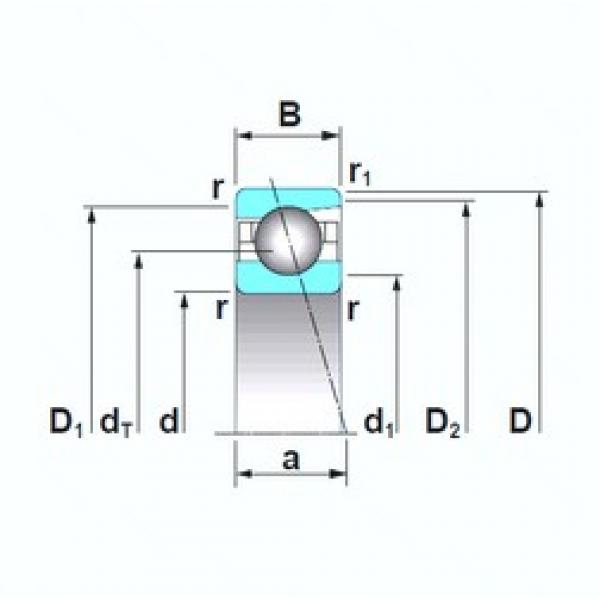 105 mm x 145 mm x 20 mm  NSK 7921CTRSU Rolamentos de esferas de contacto angular #2 image