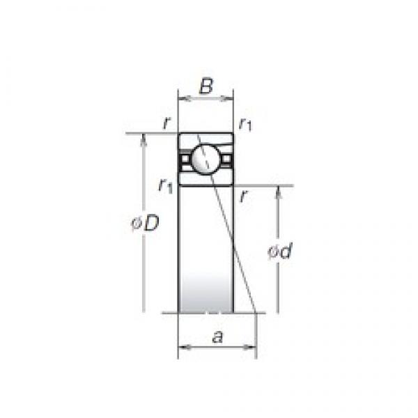 130 mm x 180 mm x 24 mm  NSK 130BER19H Rolamentos de esferas de contacto angular #2 image