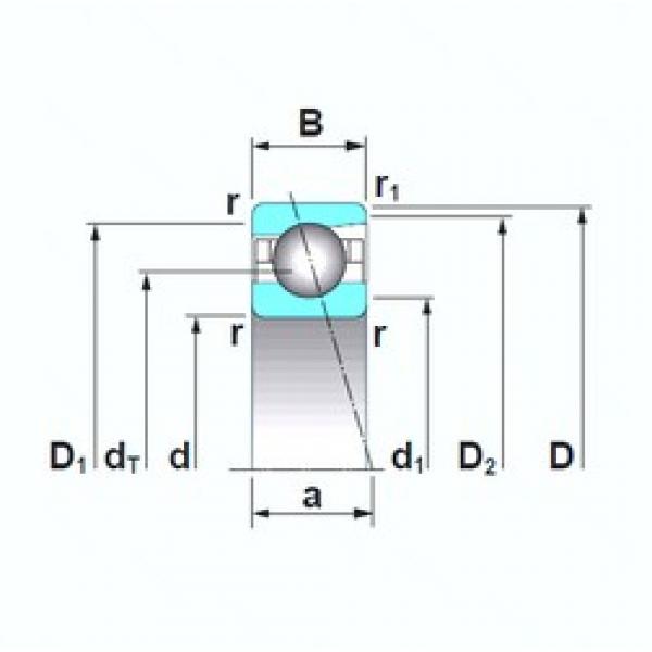 10 mm x 26 mm x 8 mm  NSK 7000A5TRSU Rolamentos de esferas de contacto angular #2 image