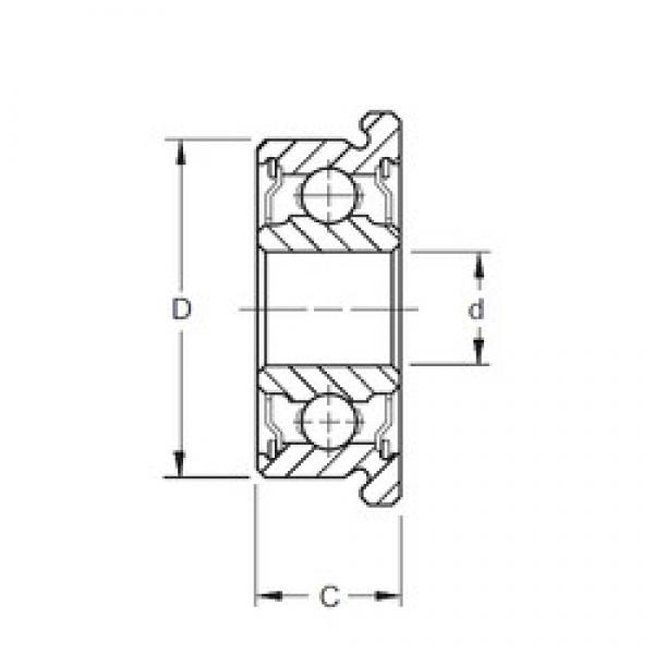 3,175 mm x 12,7 mm x 4,366 mm  ZEN SFR2A-2RS Rolamentos de esferas profundas #2 image