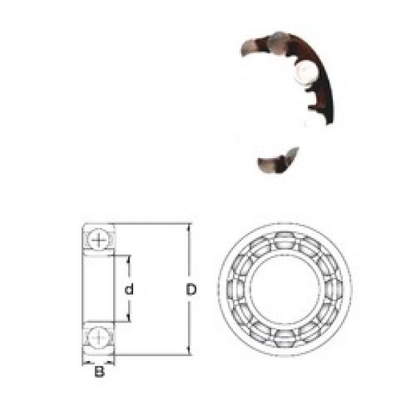 10 mm x 22 mm x 6 mm  ZEN P6900-GB Rolamentos de esferas profundas #2 image