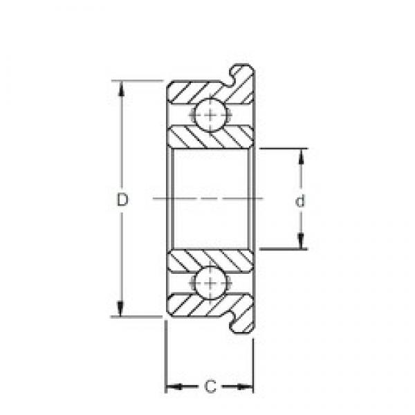 1,5 mm x 4 mm x 1,2 mm  ZEN SF681X Rolamentos de esferas profundas #2 image