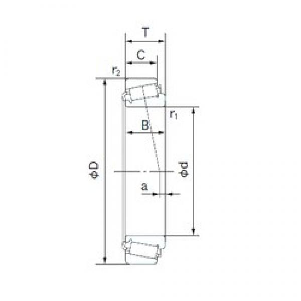 100 mm x 150 mm x 32 mm  NACHI E32020J Rolamentos de rolos gravados #1 image