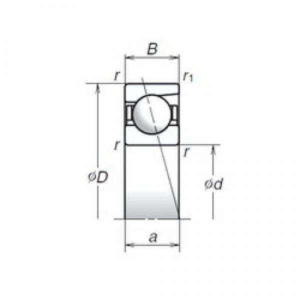 6 mm x 17 mm x 6 mm  NSK 706A Rolamentos de esferas de contacto angular #2 image