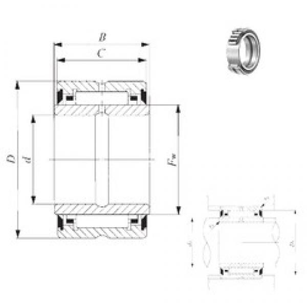 63,5 mm x 95,25 mm x 44,7 mm  IKO BRI 406028 UU Rolamentos de agulha #2 image