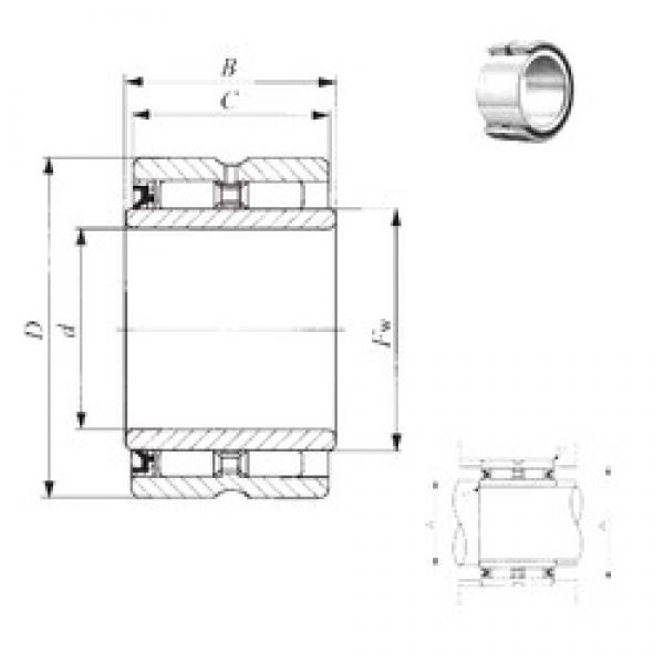 69,85 mm x 107,95 mm x 44,7 mm  IKO GBRI 446828 U Rolamentos de agulha #2 image