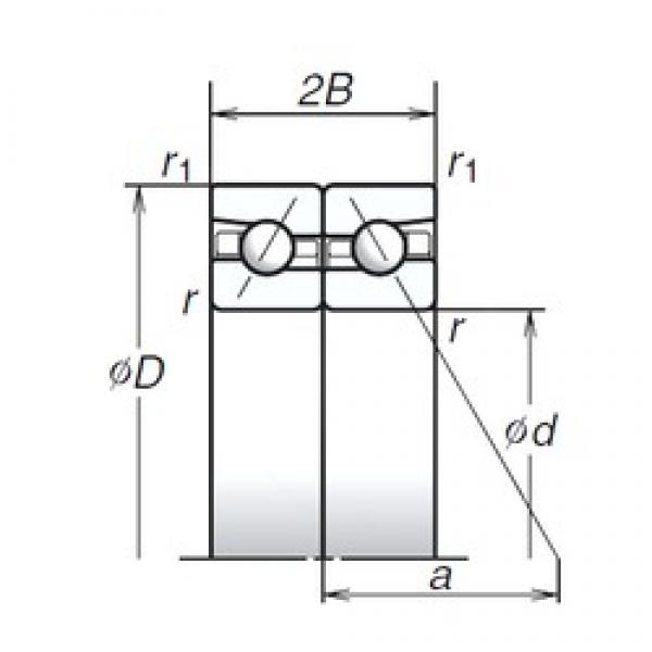 160 mm x 240 mm x 36 mm  NSK 160BTR10S Rolamentos de esferas de contacto angular #2 image